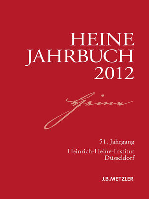 cover image of Heine-Jahrbuch 2012